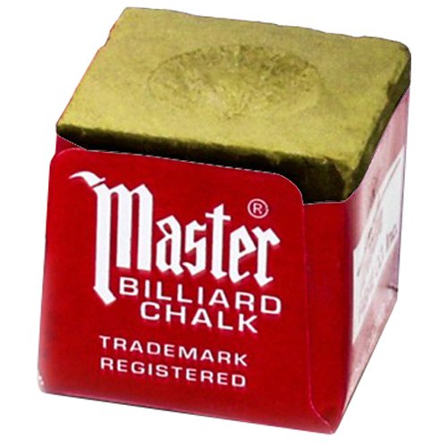 Masters Gold/Tan Cue Chalk - 1 Dozen/12 Pieces