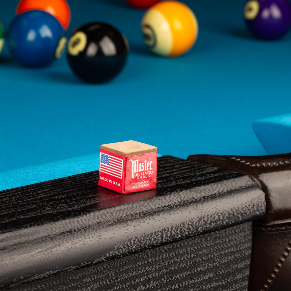 Masters Gold/Tan Cue Chalk - 1 Dozen/12 Pieces