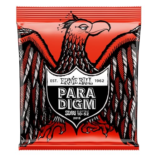 Ernie Ball Paradigm Skinny Top Heavy Bottom Slinky Electric Guitar Strings, 10-52 Gauge (P02015)