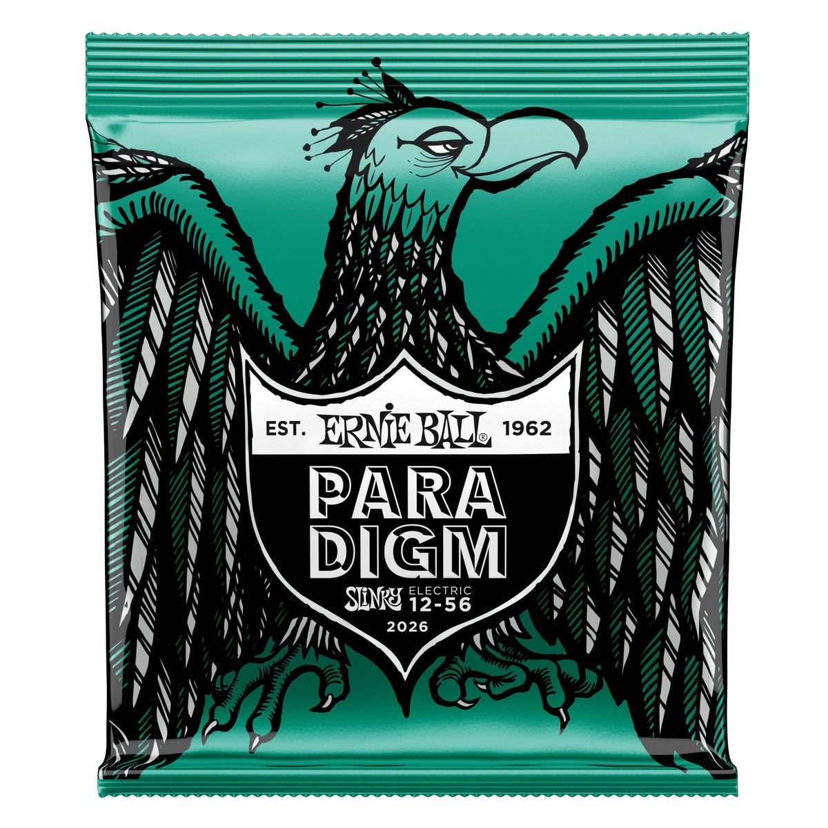 Ernie Ball Paradigm Not Even Slinky Electric Guitar Strings, 12-56 Gauge (P02026)