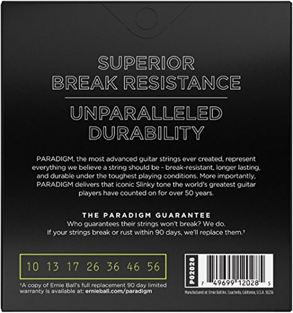 Ernie Ball Paradigm 7-String Regular Slinky Electric Guitar Strings, 10-46 Gauge (P02028)