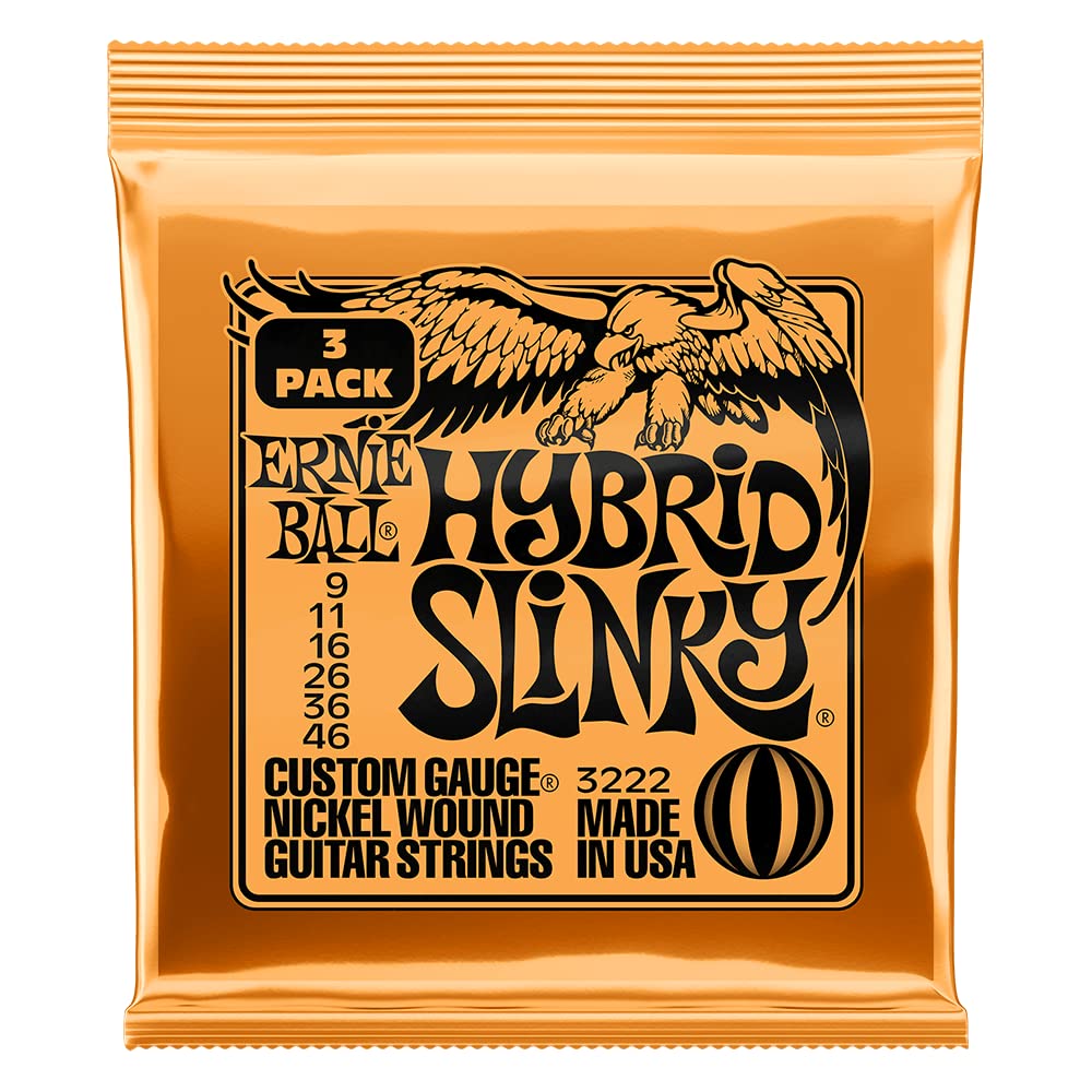 Ernie Ball 2222 Hybrid Slinky 9-46 (6 Pack Bundle)