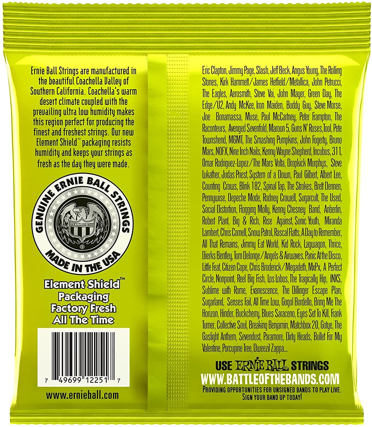 Ernie Ball 2251 Classic Regular Slinky Electric Guitar Strings 10-46 2 Pack
