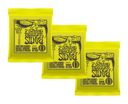 Ernie Ball 7-string Regular Slinky 3-Pack