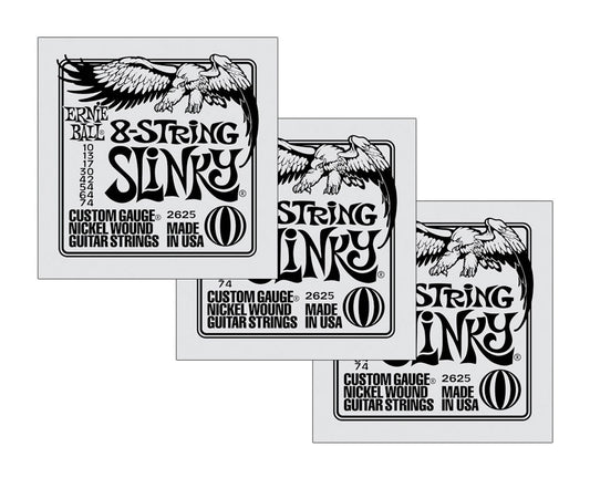 Ernie Ball 8-String Slinky 3-Pack