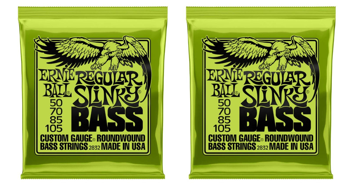 Ernie Ball 2832 Regular Slinky Bass Strings ,2 Pack