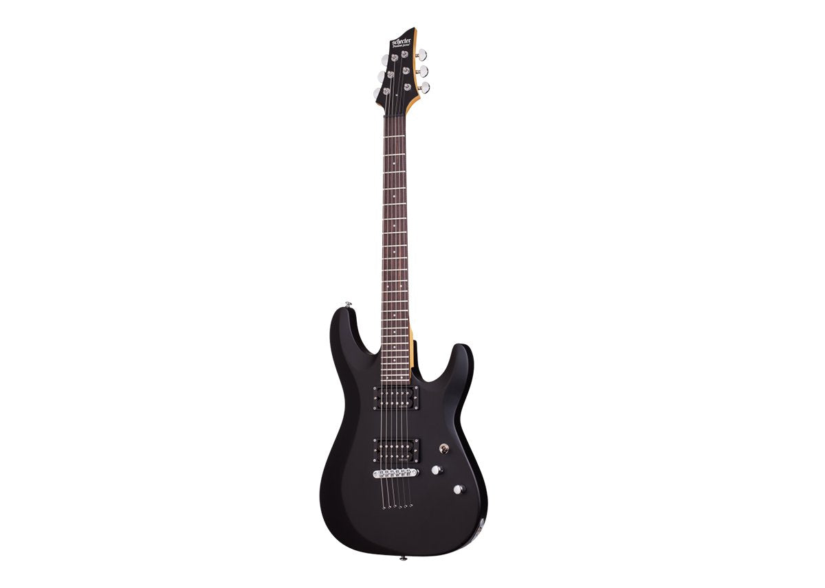 Schecter 430 C-6 Deluxe Solid-Body Electric Guitar, Satin Black
