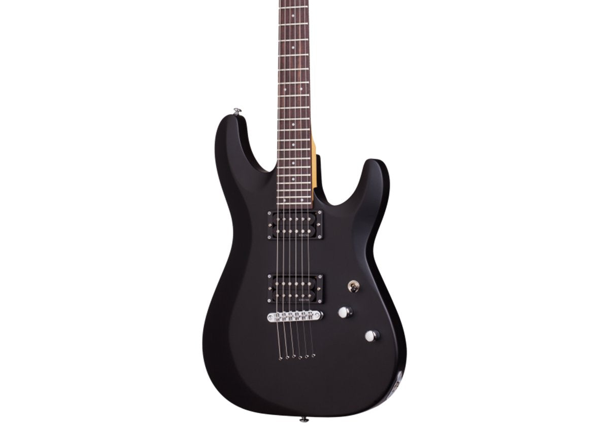 Schecter 430 C-6 Deluxe Solid-Body Electric Guitar, Satin Black