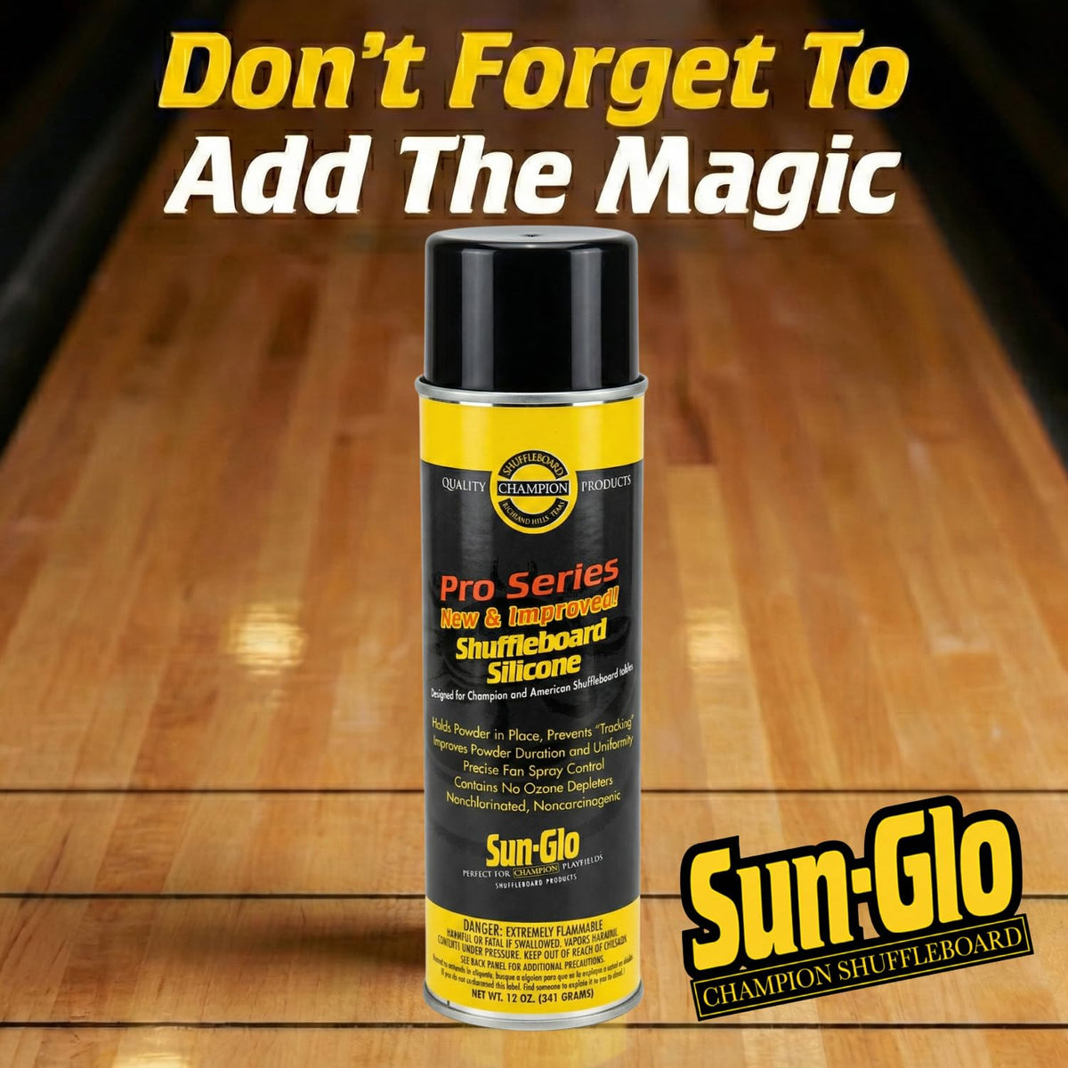 Sun-Glo Silicone Shuffleboard Spray