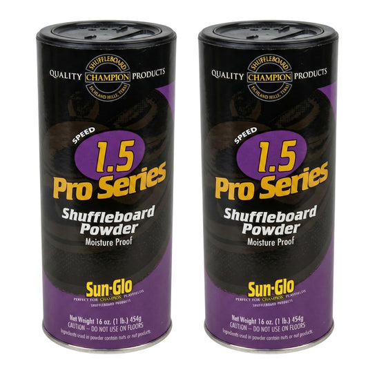 Sun-Glo Speed 1.5 (Pro Series) Shuffleboard Powder Wax ? The   Professional?s Choice for Speed & Accuracy ? 16 oz Shaker Can (2 Pack)