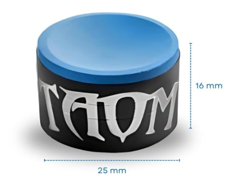 Taom Professional Pool/Billiard Cue Chalk - Single Piece (V10 Blue)