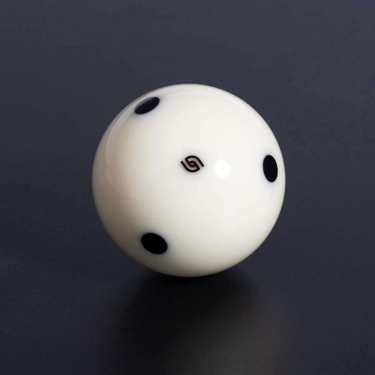 Aramith Tournament Black Billiard Pool Cue Ball 2 1/4" 6 Black Dots in a blister
