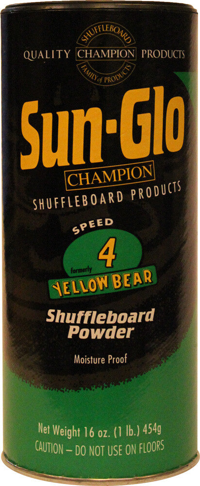 Sun-Glo #4 Yellow Bear Shuffleboard Wax - 1 Can