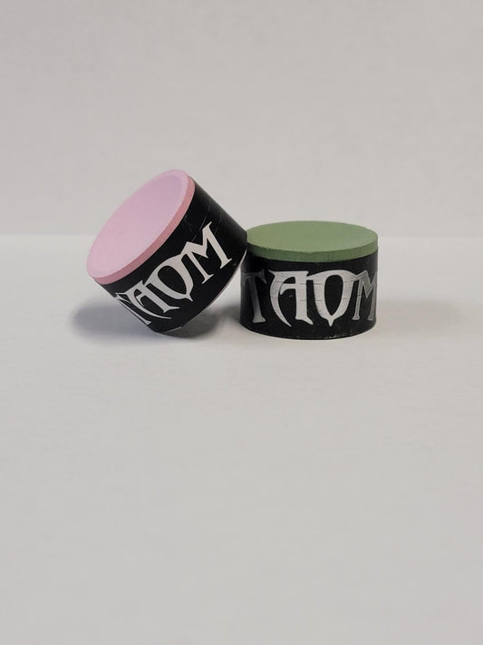 Taom V10 & Pyro Pink Professional Pool/Billiard Cue Chalk - 2 Pieces