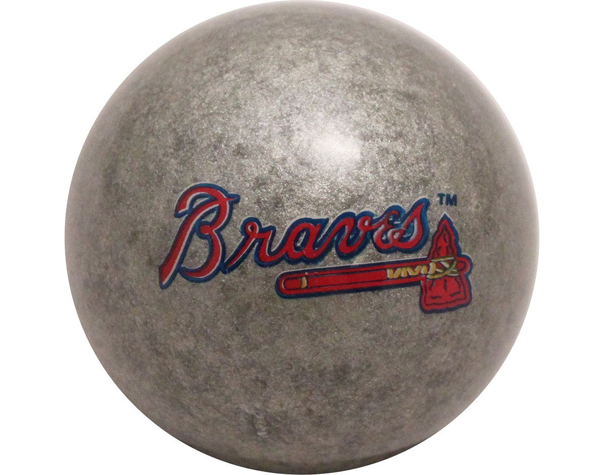 MLB Imperial Atlanta Braves Pool Billiard Cue/8 Ball - Silver - Old Style