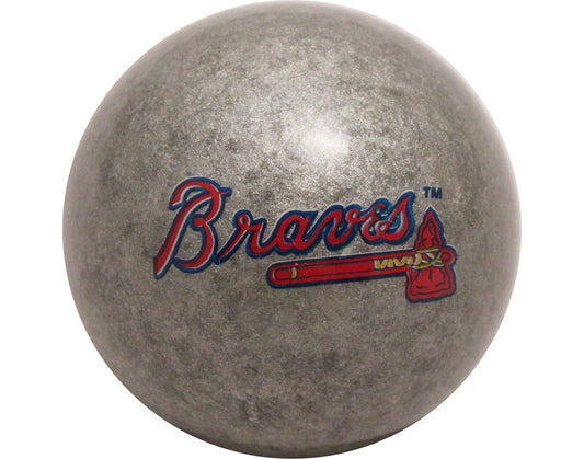 MLB Imperial Atlanta Braves Pool Billiard Cue/8 Ball - Silver - Old Style