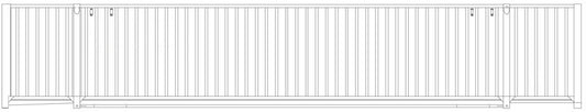 Atlas HO Scale Jindo 53' Cargo Container with 6-53-6 Roof 3-Pack - Undecorated