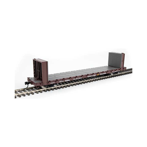 Walthers HO Scale 60' PS Bulkhead Flatcar Trailer Train #90566