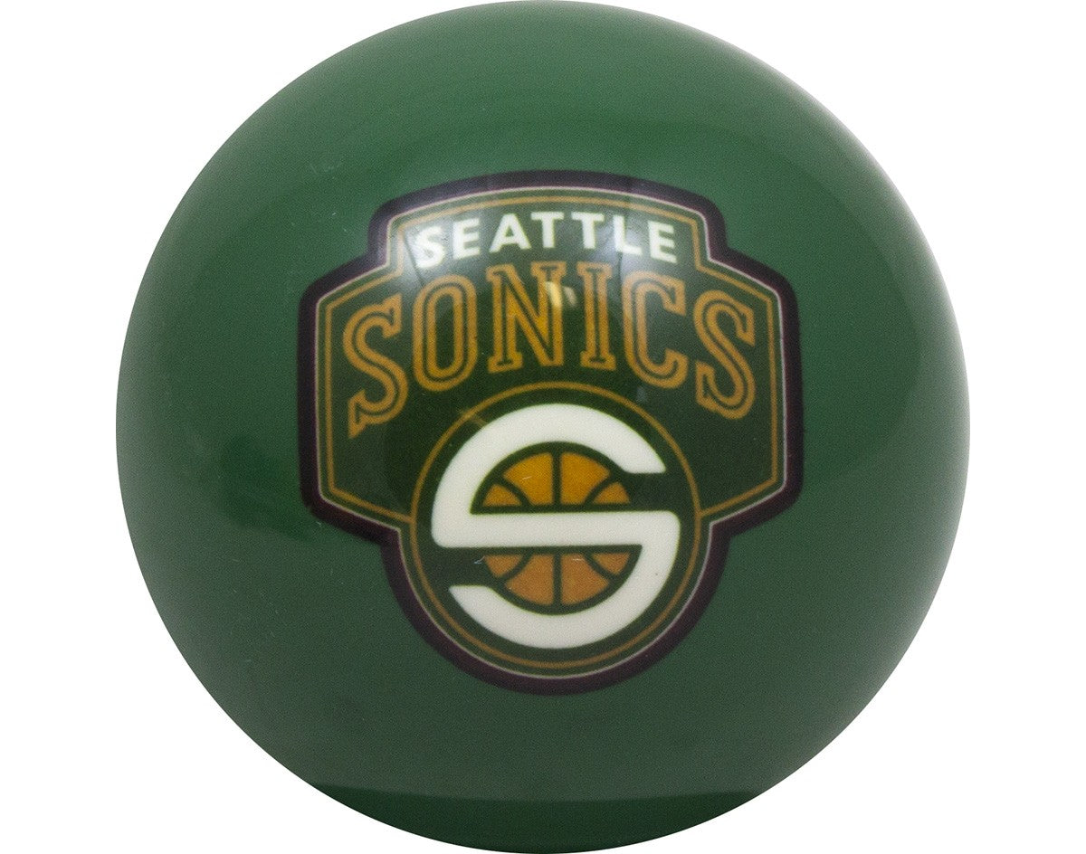 NBA Imperial Seattle Supersonics Pool Billiard Cue/8 Ball - Green