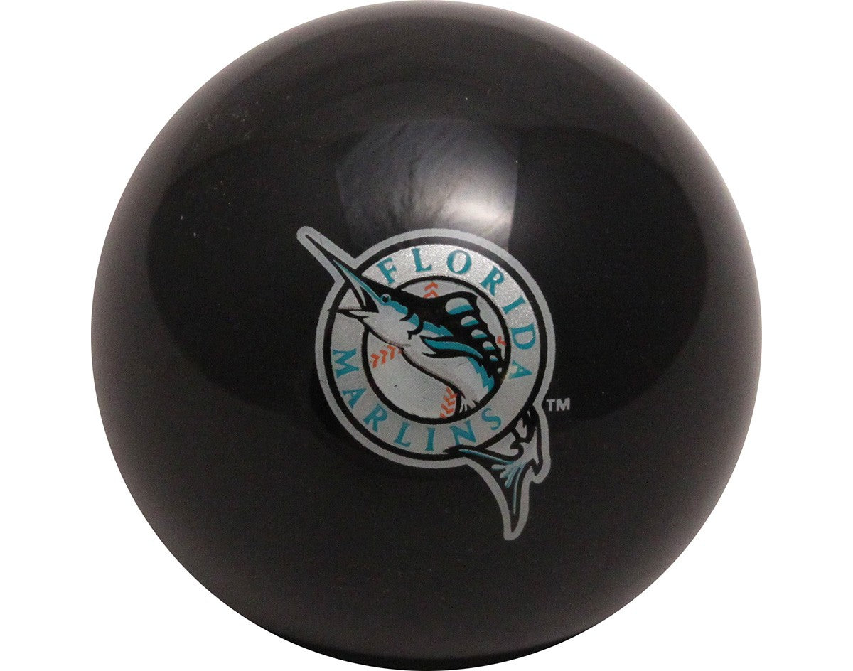 MLB Imperial Miami Florida Marlins Pool Billiard Cue/8 Ball - Black - Old Style