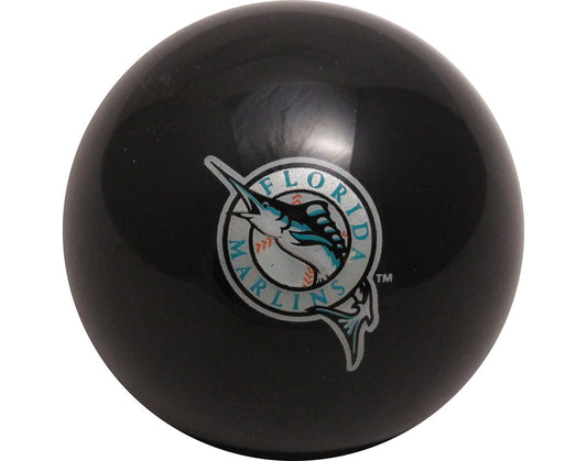 MLB Imperial Miami Florida Marlins Pool Billiard Cue/8 Ball - Black - Old Style