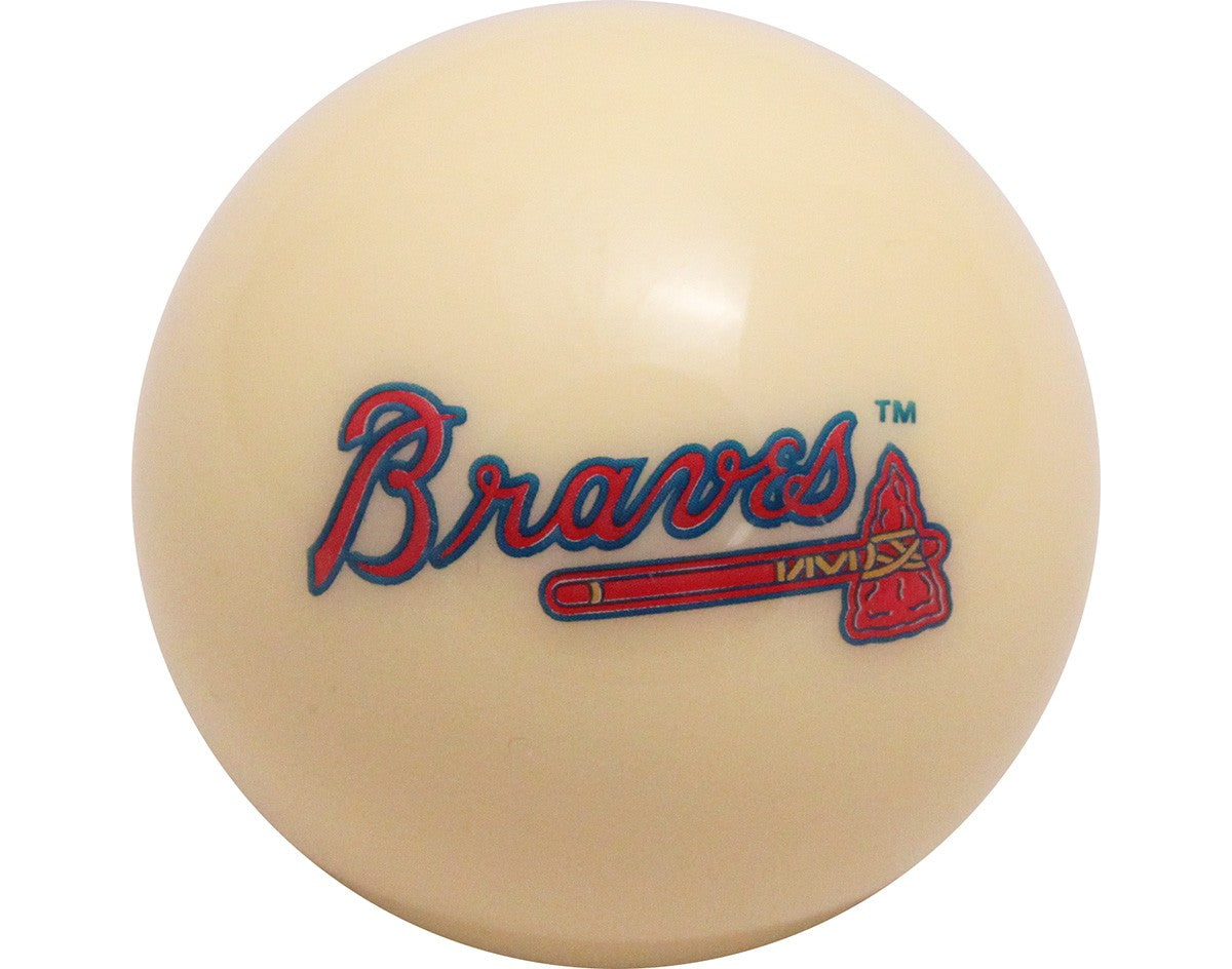 MLB Imperial Atlanta Braves Pool Billiard Cue/8 Ball - White - Old Finish
