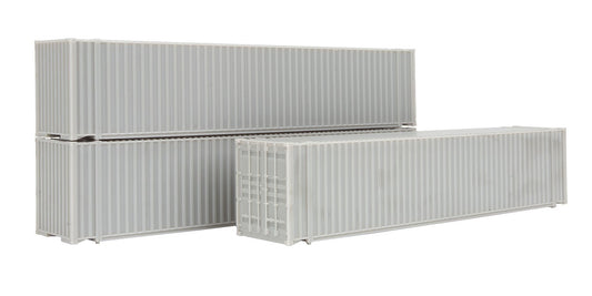 Atlas HO Scale 45' Corrugated Container 3-Pack Undecorated