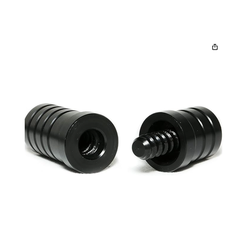 Y2Play Threaded Plastic Radial Joint Protectors - Black