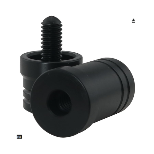 Y2Play Threaded Plastic 5/16 x 18 Joint Protectors - Black