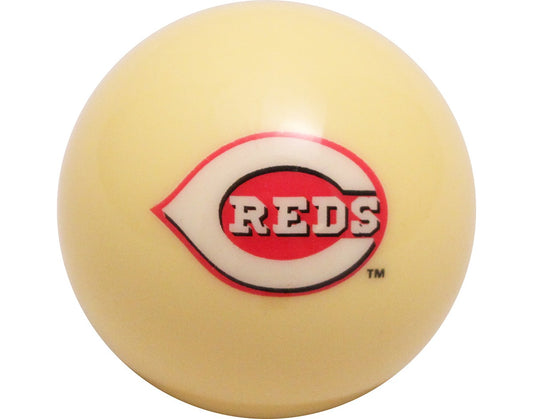 MLB Imperial Cincinnati Reds Pool Billiard Cue/8 Ball - White - Old Style