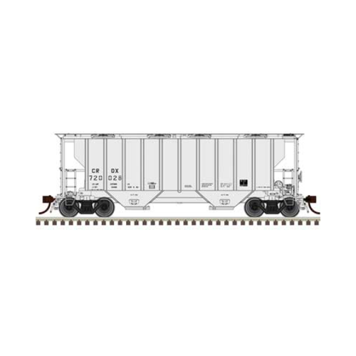 Atlas HO Scale Portec 3000 2-Bay Covered Hopper Chicago Leasing CRDX #720004