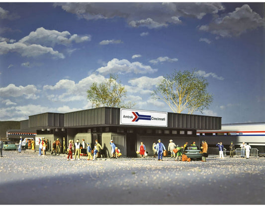 Walthers Cornerstone HO Scale Building/Structure Kit Amtrak Train Station
