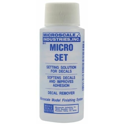 Microscale Model Railroad/Train Decal Micro Set Solution/Remover 1oz Bottle(104)