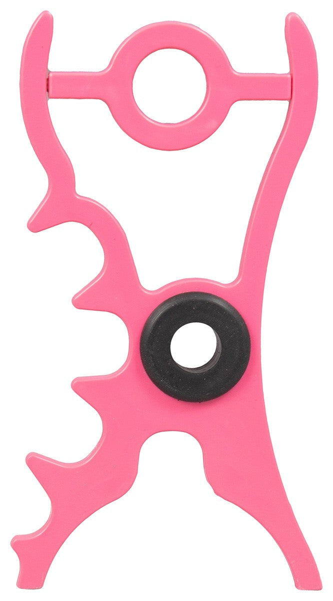 Q-Claw Jump Caddy Pool Cue Bridge Head Small Jump Shot Bullseye - Pink