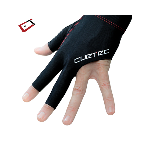 Cuetec AXIS Pool/Billiards Black Glove; Right Bridge Hand, Large