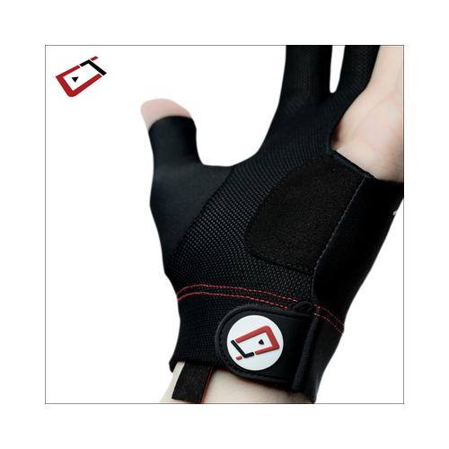 Cuetec AXIS Pool/Billiards Black Glove; Right Bridge Hand, Large