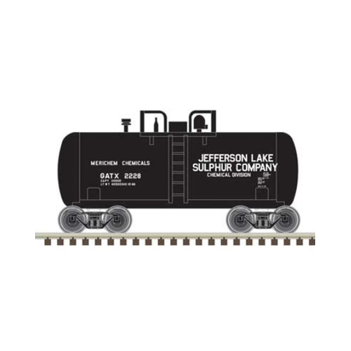 Atlas N Scale Trainman Beer Can Tank Car Jefferson Lake Sulphur (GATX) #2228