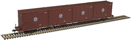 Atlas N Scale 85' Trash Container Flatcar/4 Containers Southern Pacific #905087