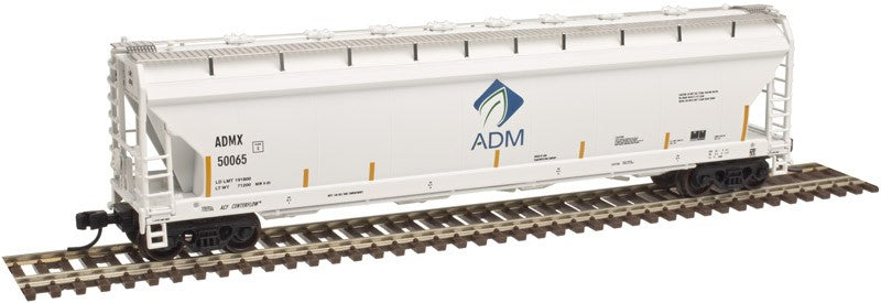 Atlas N Scale Pressureaide Centerflow Hopper Archer-Daniels-Midland/ADMX #50058