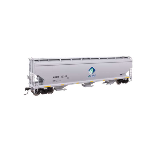 Walthers HO Scale 60' NSC 5150 3Bay Covered Hopper Archer Daniels Midland #52343
