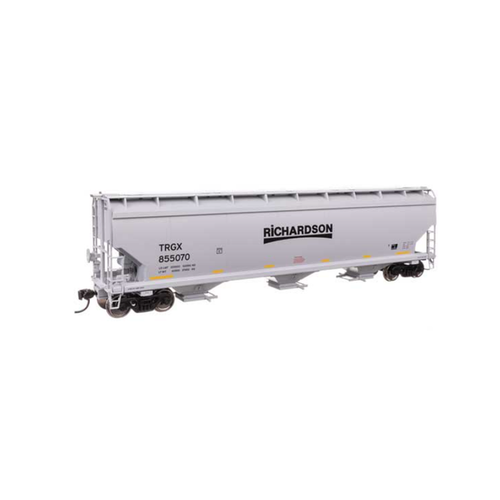 Walthers HO Scale 60' NSC 5150 3-Bay Covered Hopper Richardson TRGX #855070