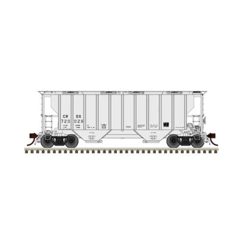 Atlas HO Scale Portec 3000 2-Bay Covered Hopper Chicago Leasing CRDX #720001