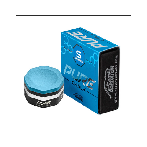 Predator Pure Pool Billiard Cue Stick Chalk - 1 Piece Soft (Blue)