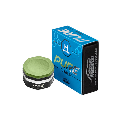 Predator Pure Pool Billiard Cue Stick Chalk - 1 Piece Hard (Green)