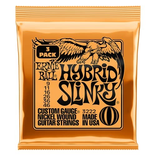 Ernie Ball 2222 Hybrid Slinky 9-46 (6 Pack Bundle)