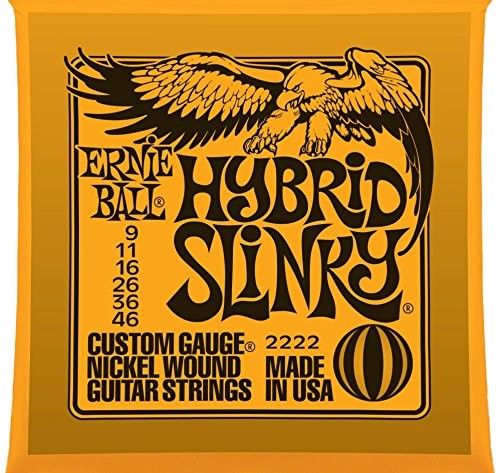 Ernie Ball 2222 Hybrid Slinky 9-46 (6 Pack Bundle)