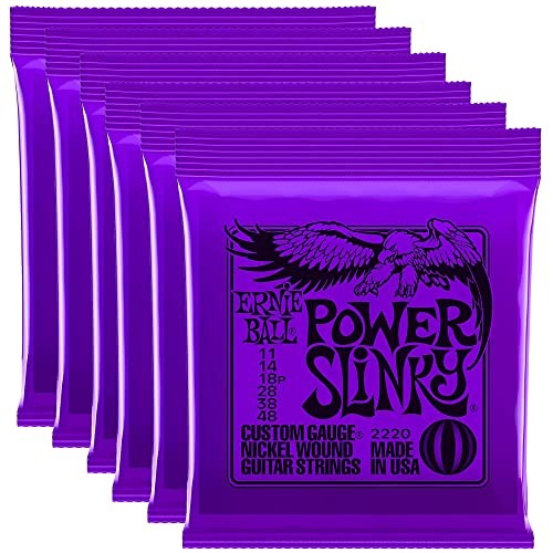 Ernie Ball 2220 Power Slinky 11-48 (6 Pack Bundle)