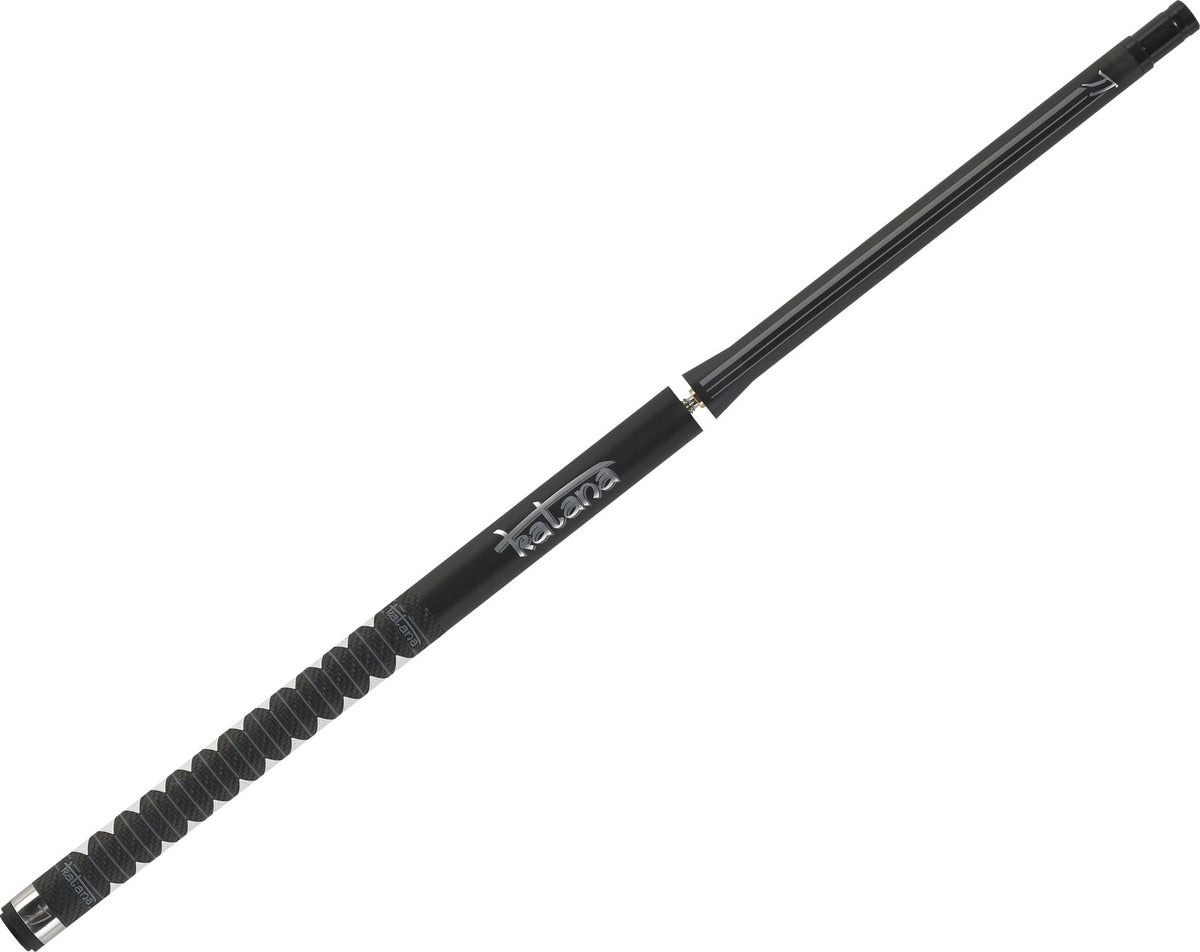 KATANA KATBJ01 Break Jump Pool Cue - Matte Black Finish with Grey Stripes and Reflective Logos - 25oz