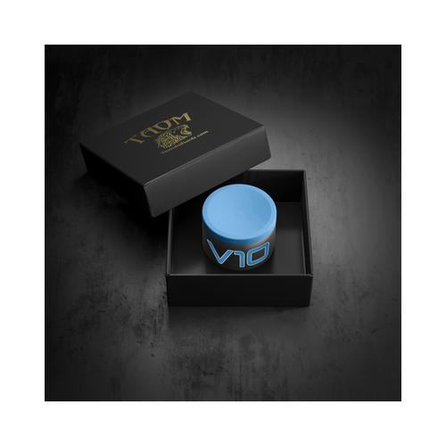 Taom Professional Pool/Billiard Cue Chalk - Single Piece (V10 Blue)