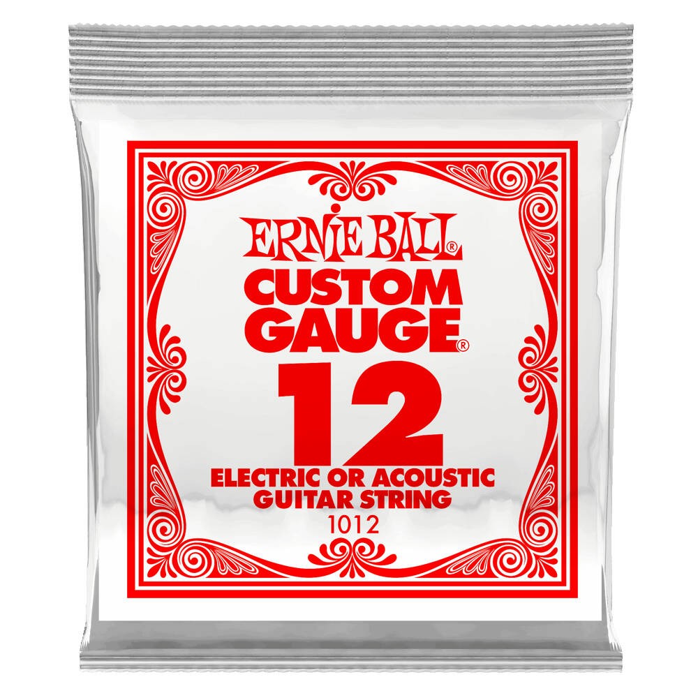 Ernie Ball .012 Plain steel electric or acoustic guitar string